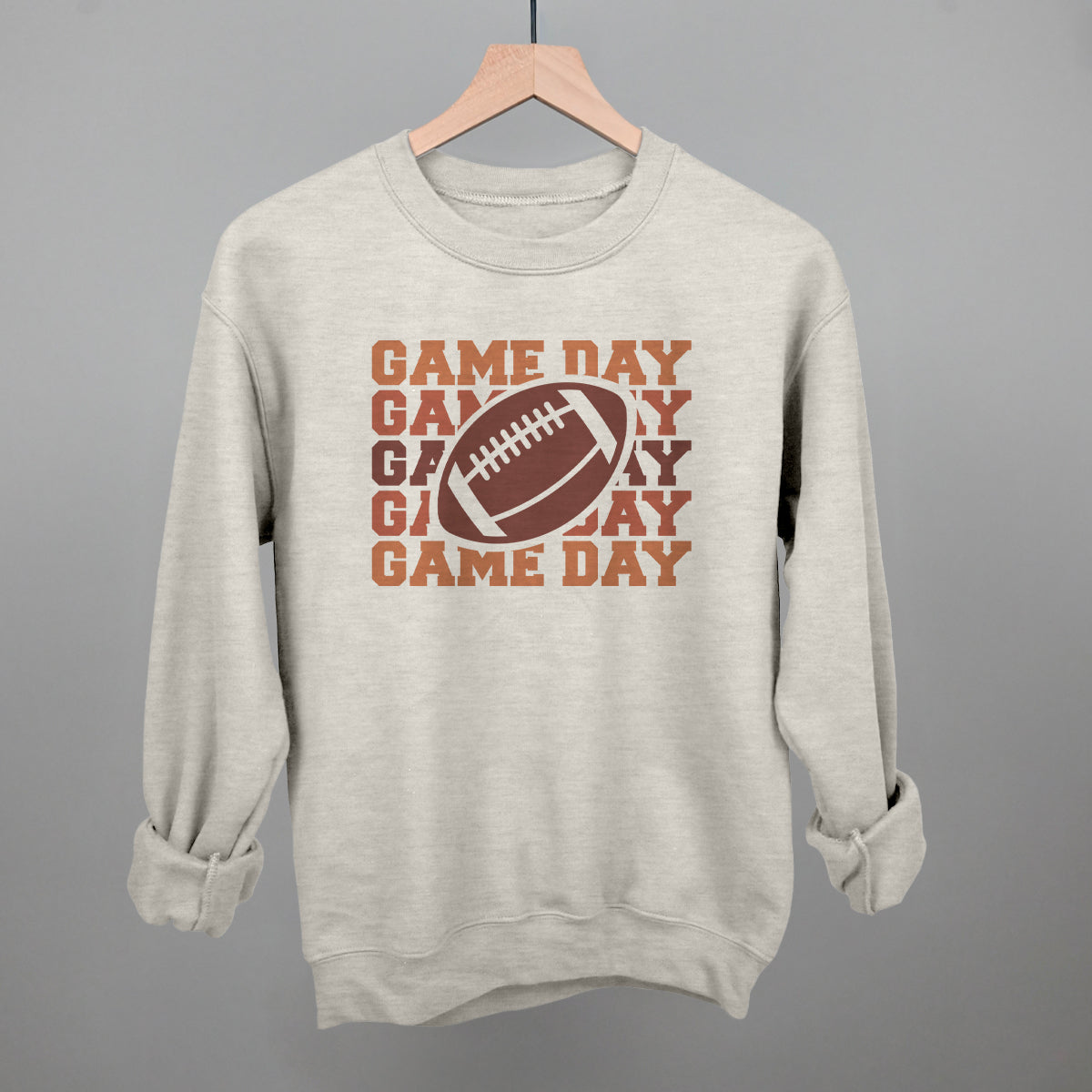 Game Day Repeated Football Cutout