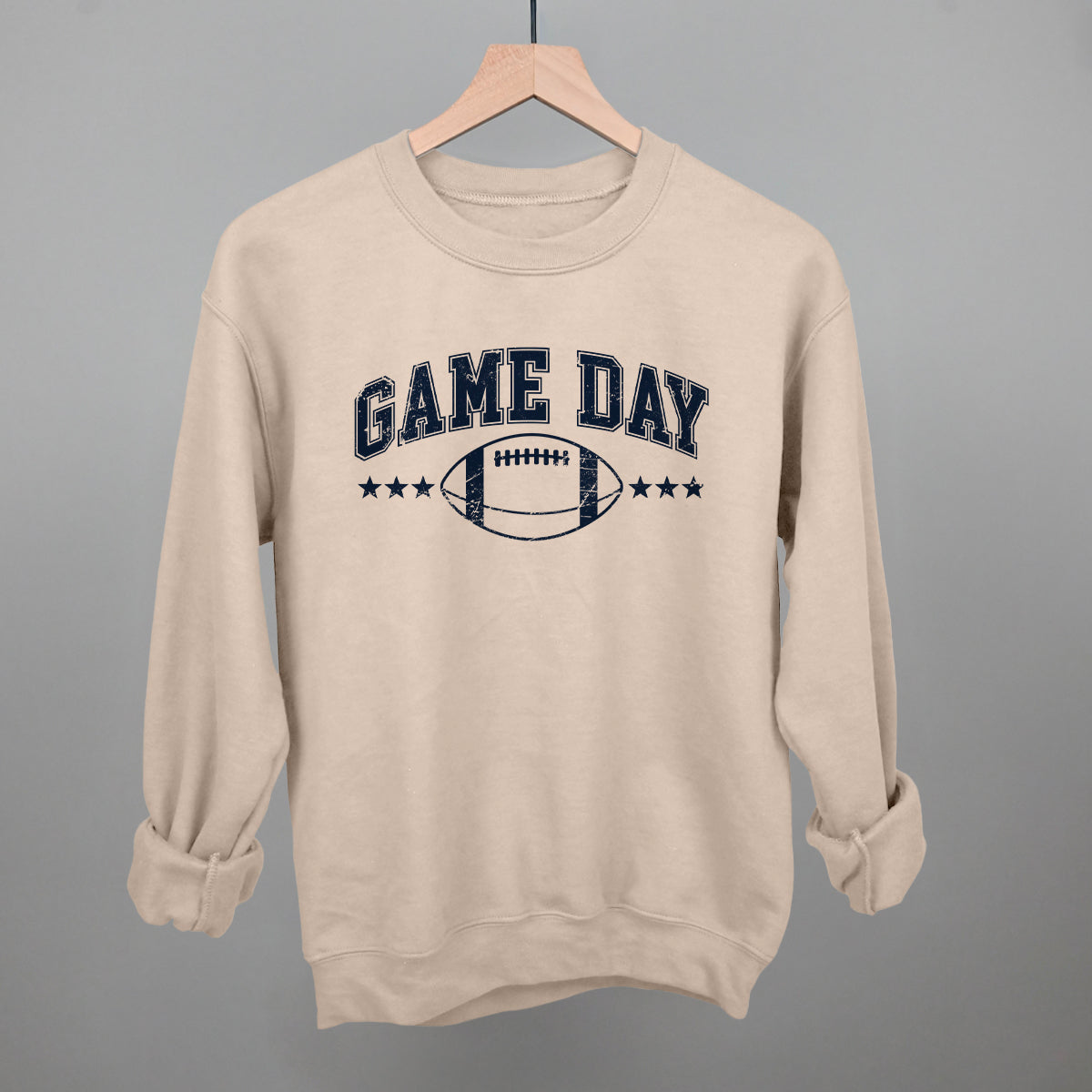 Game Day Football Stars Distressed