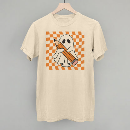 Pencil Ghost Trippy Checkerboard