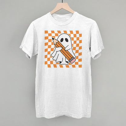 Pencil Ghost Trippy Checkerboard