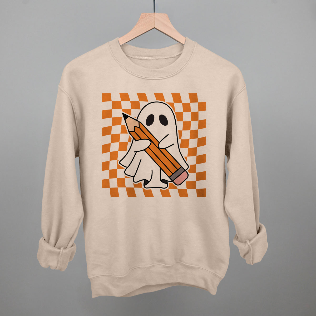 Pencil Ghost Trippy Checkerboard