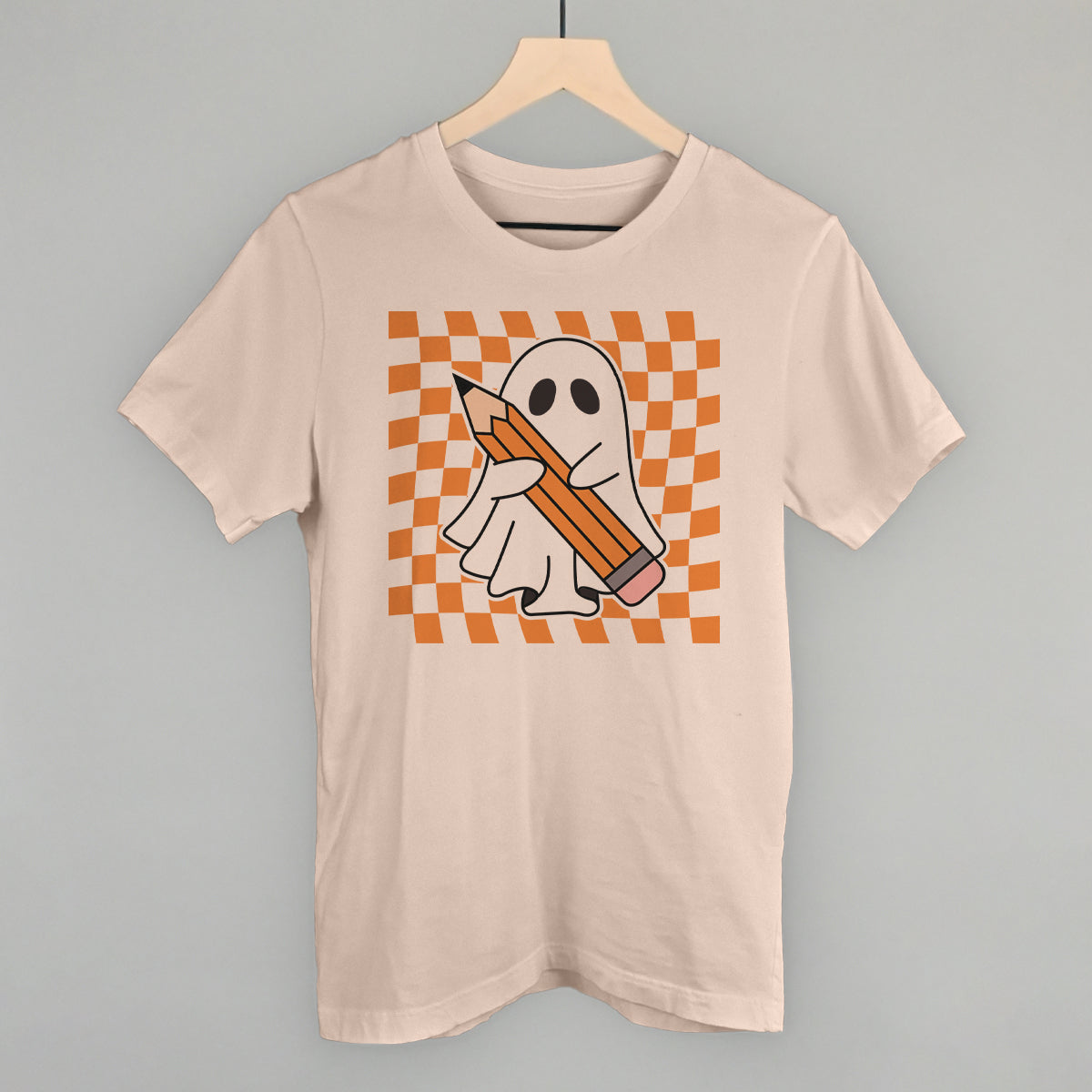 Pencil Ghost Trippy Checkerboard