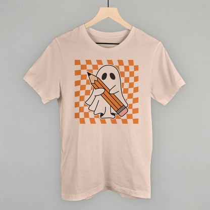 Pencil Ghost Trippy Checkerboard