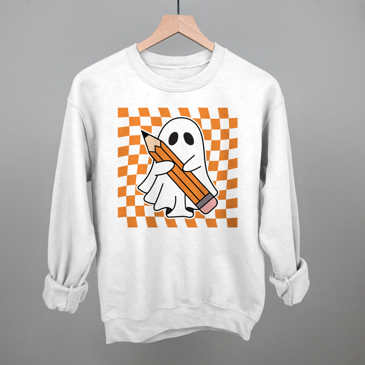Pencil Ghost Trippy Checkerboard