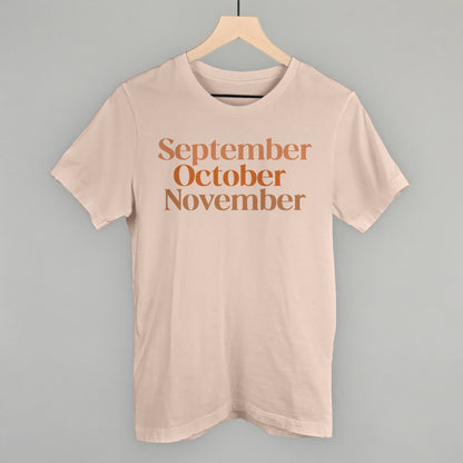 September October November Fall