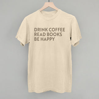 Drink Coffee Read Books Be Happy Sweatshirt, Coffee Reading Book Lover Sweatshirt 2D0074 main image 0