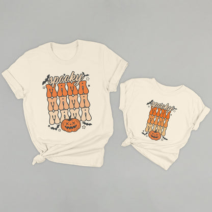 Spooky Mama Repeated Pumpkin + Spooky Mini Repeated Pumpkin (Kids)