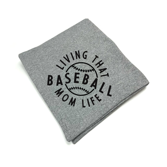 Living That Baseball Mom Life (Blanket)