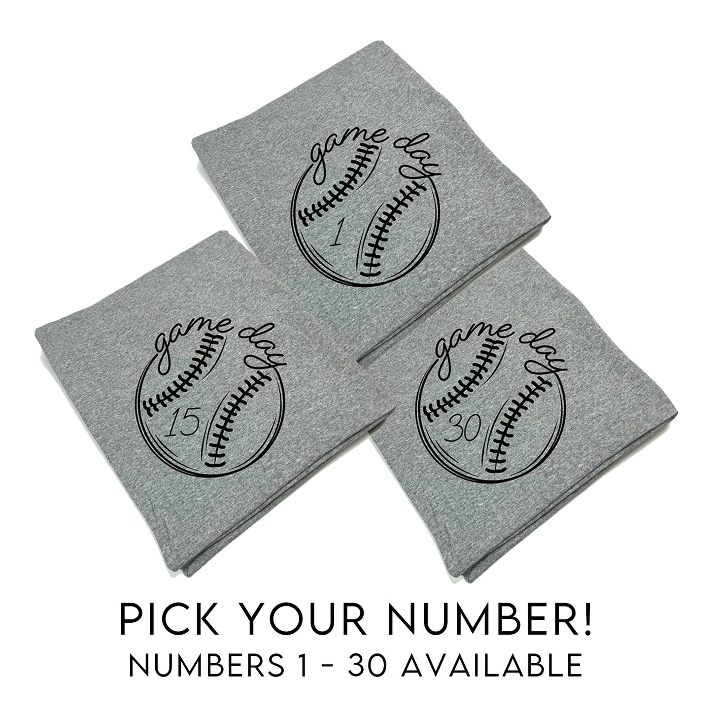 Game Day Baseball Number (Blanket)