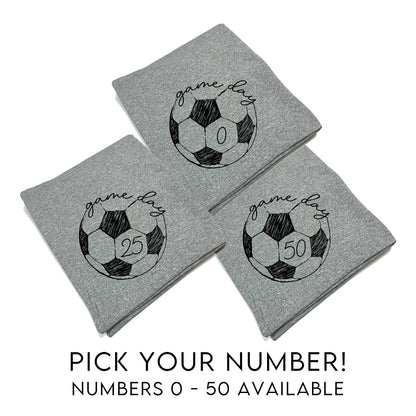 Game Day Soccer Number (Blanket)
