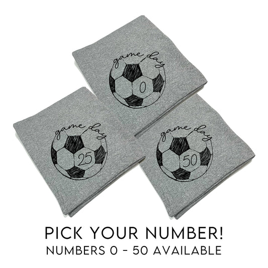 Game Day Soccer Number (Blanket)