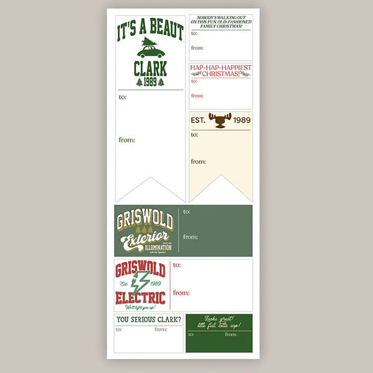 Griswold Holiday Tags (Sticker Sheet)