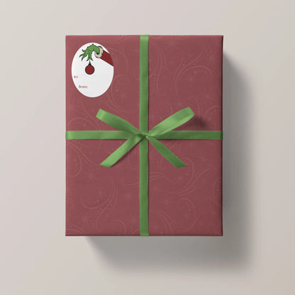 Grinch Holiday Tags (Sticker Sheet)