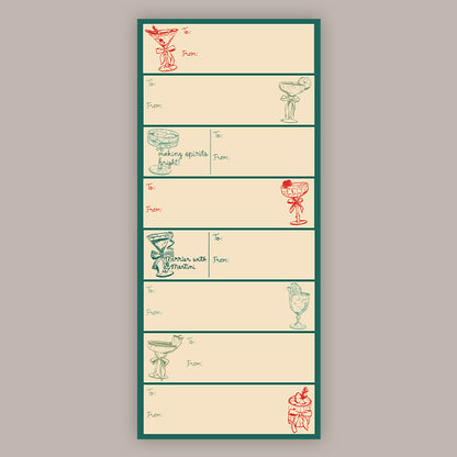 Making Spirits Bright Holidays Tags (Sticker Sheet)