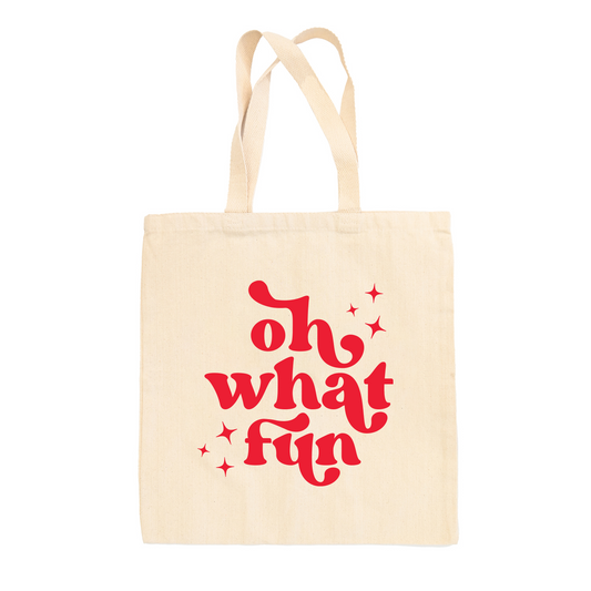 Oh What Fun Retro Tote Bag