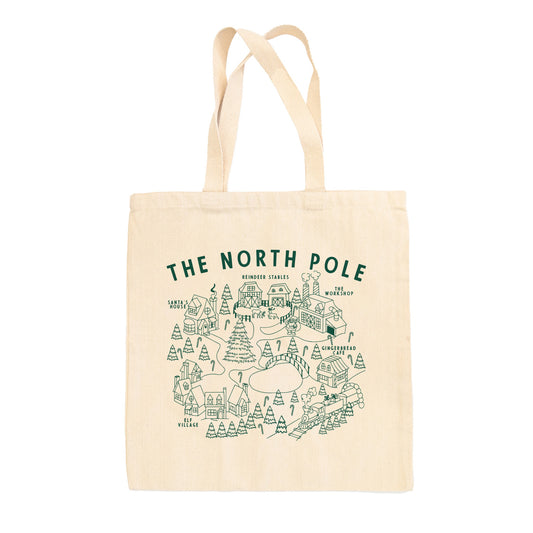 North Pole Map Tote Bag