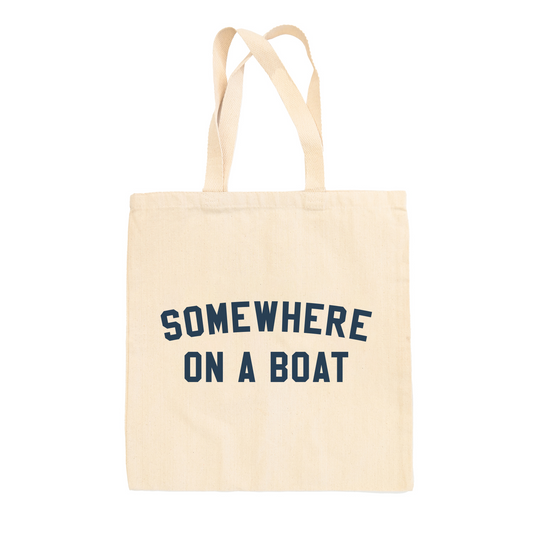 Somewhere On A Boat Tote Bag