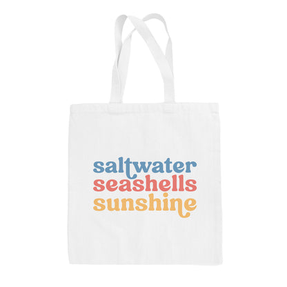Saltwater, Seashells, Sunshine Tote Bag