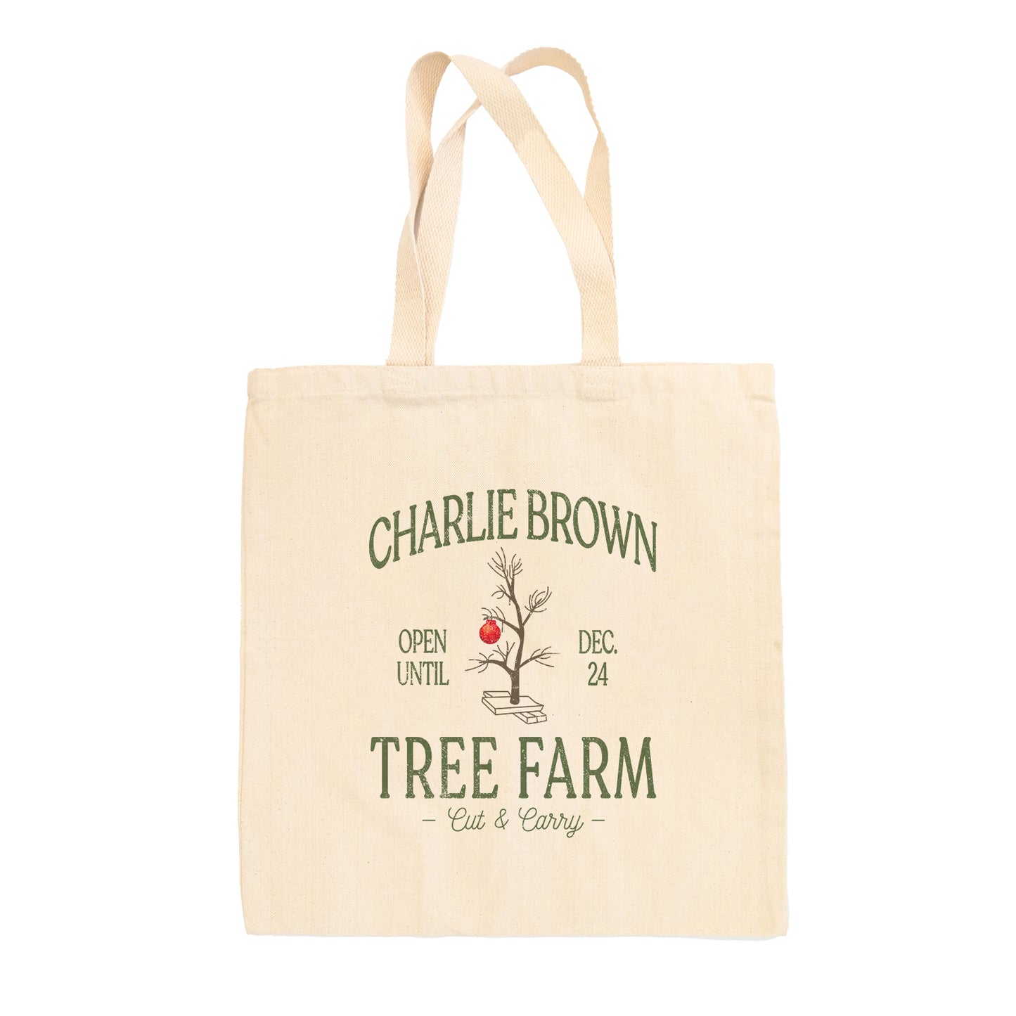 Charlie Brown Tree Farm Tote Bag