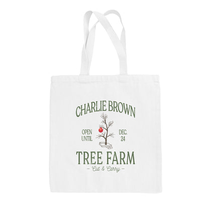 Charlie Brown Tree Farm Tote Bag