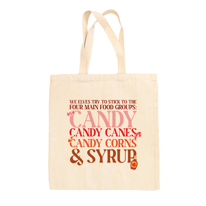 Four Main Food Groups (Elf) Tote Bag