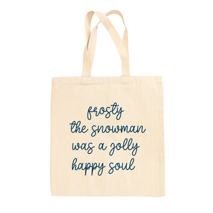 Frosty The Snowman Lyrics Tote Bag