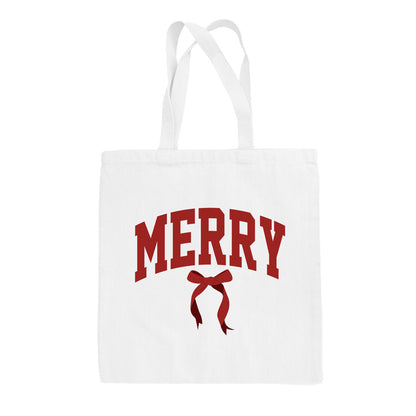 Merry Arch + Bow Tote Bag