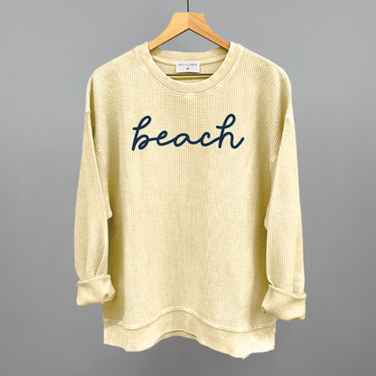 Beach (Blue Script)