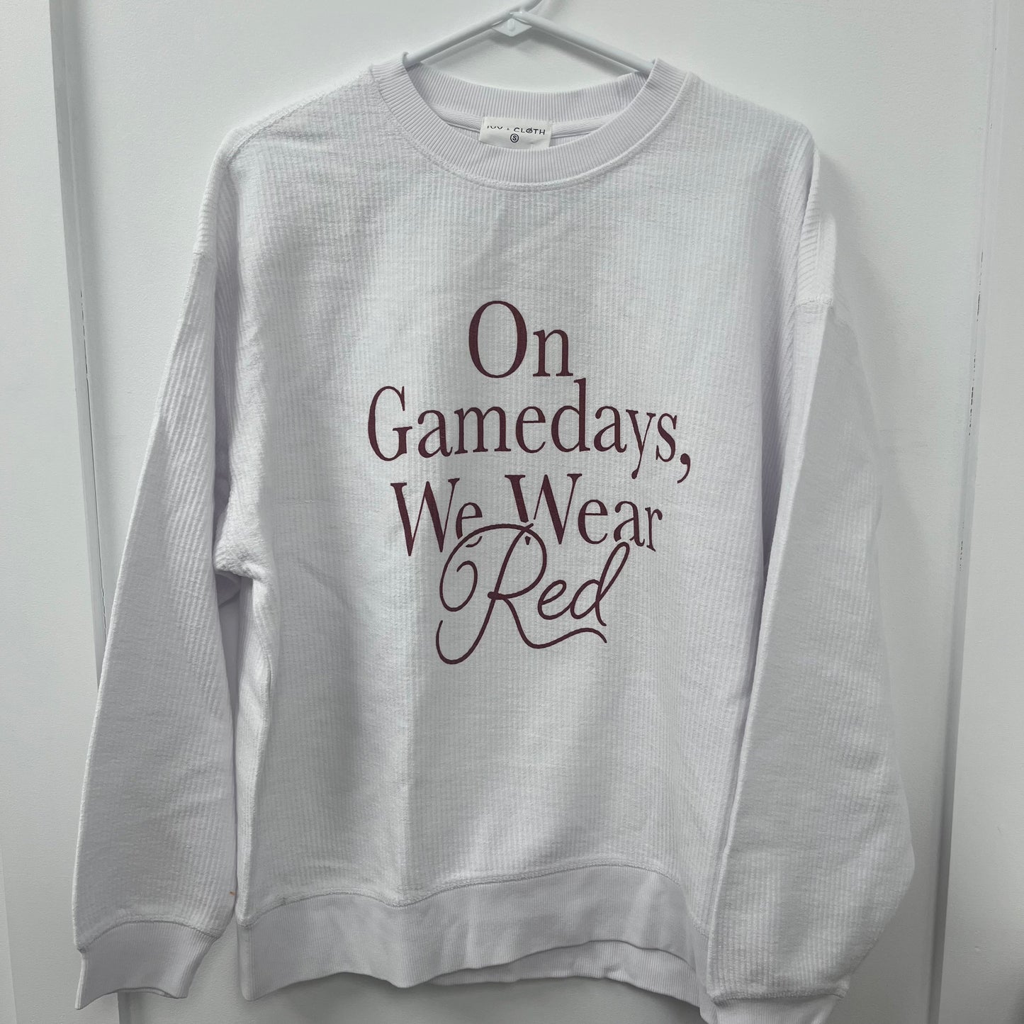 On Gamedays We Wear Red - S - WH SALE
