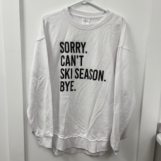 Sorry Can't Ski Season Bye - L - WH SALE