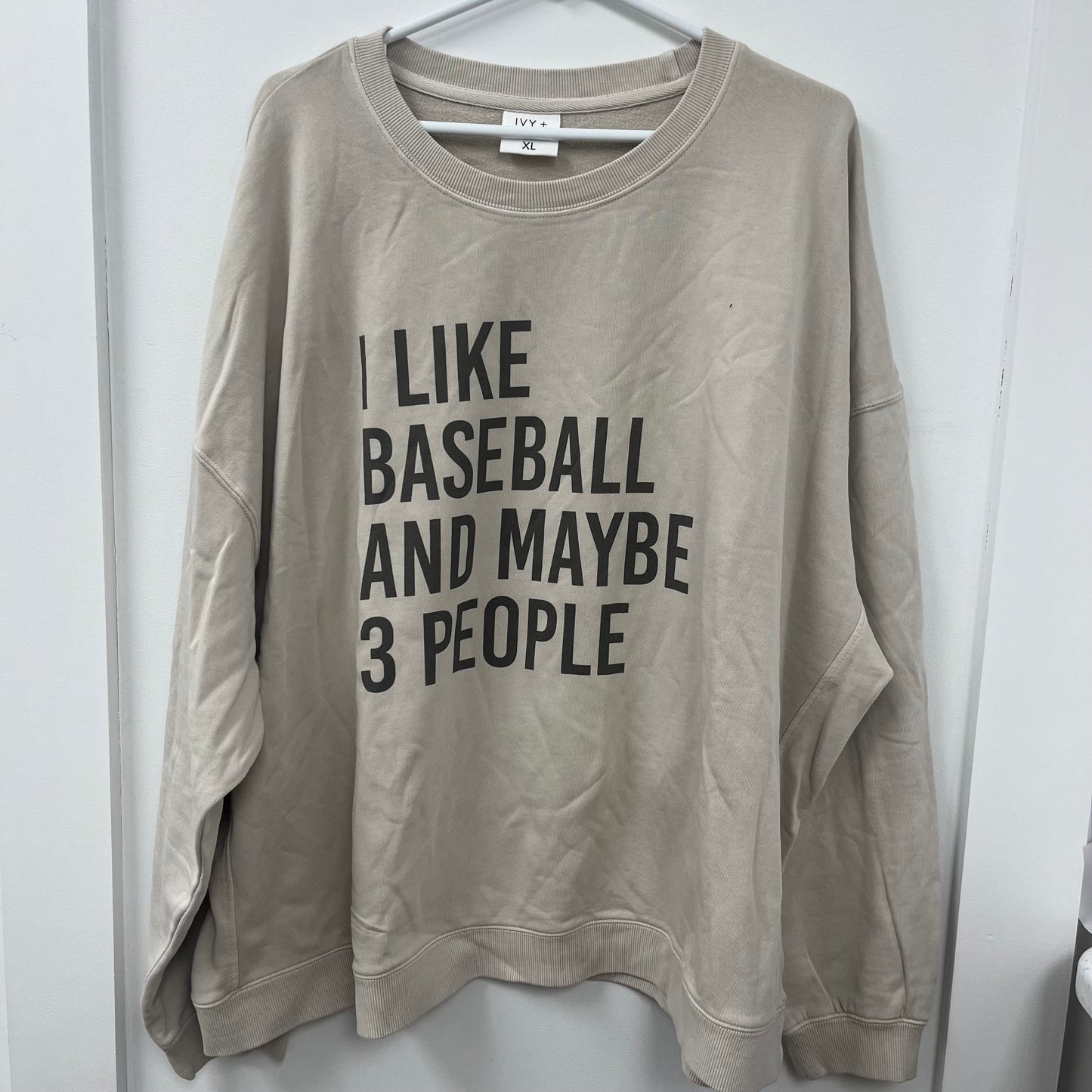 I Like Baseball and Maybe 3 People - XL - WH SALE