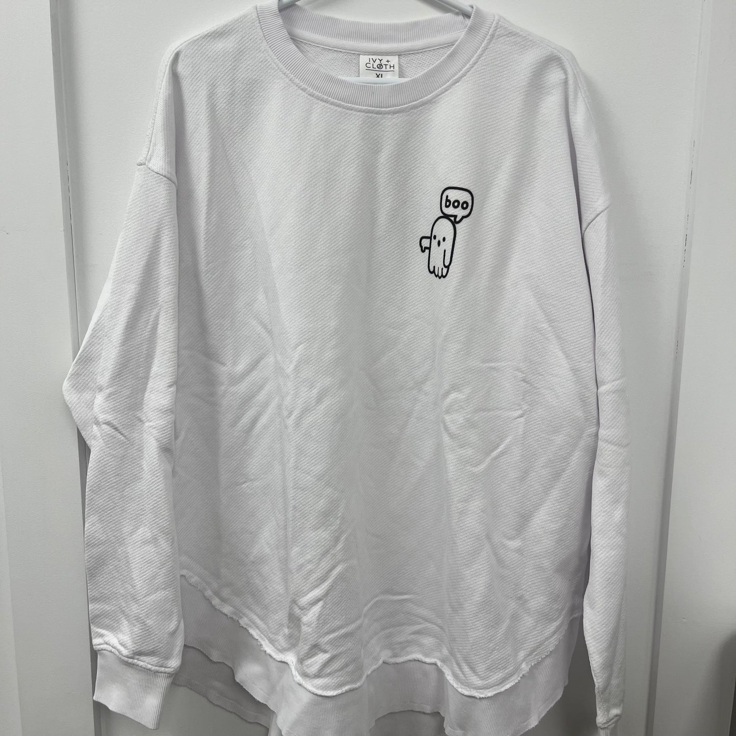 Boo Ghost (Left Chest) - XL - WH SALE