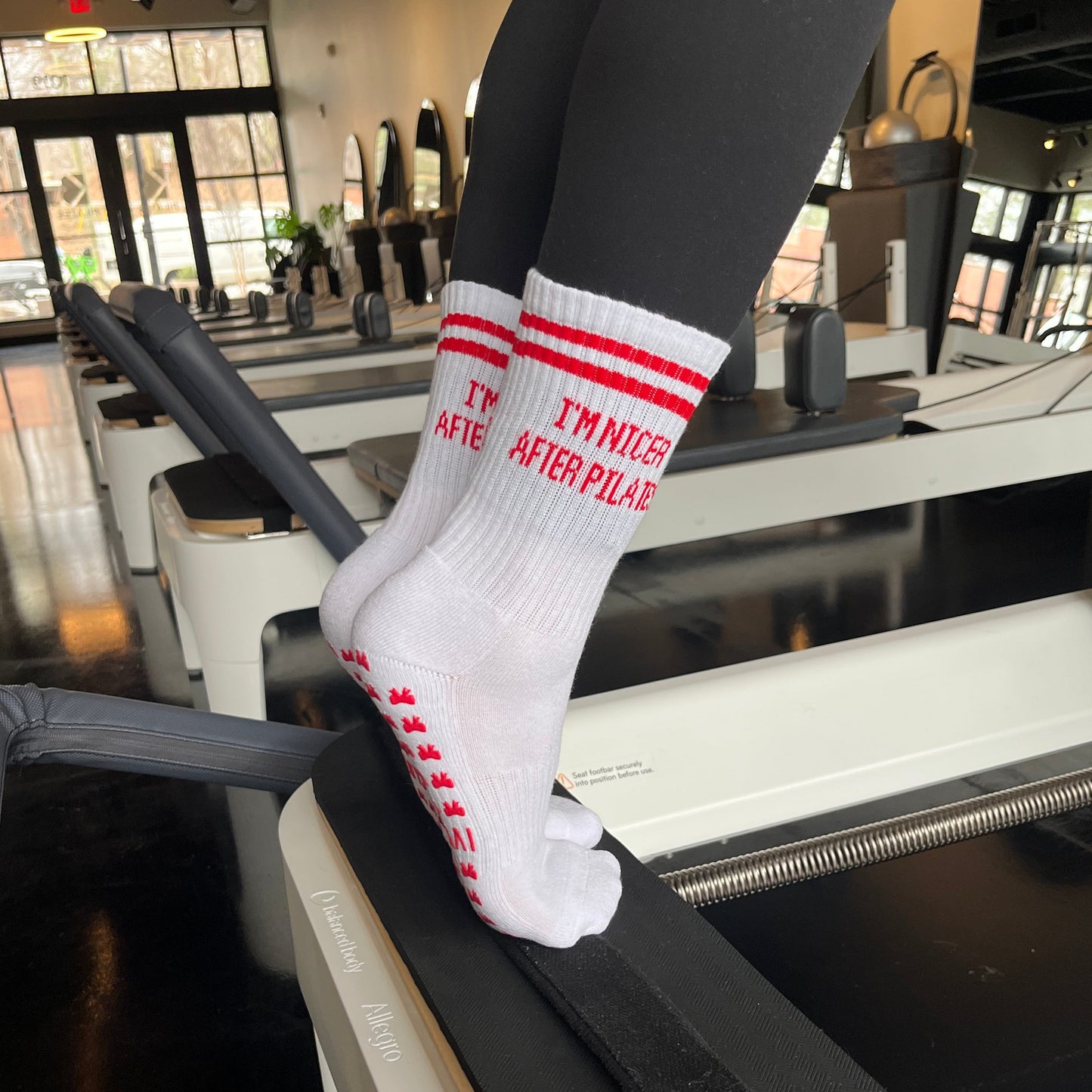 I'm Nicer After Pilates Grip Socks