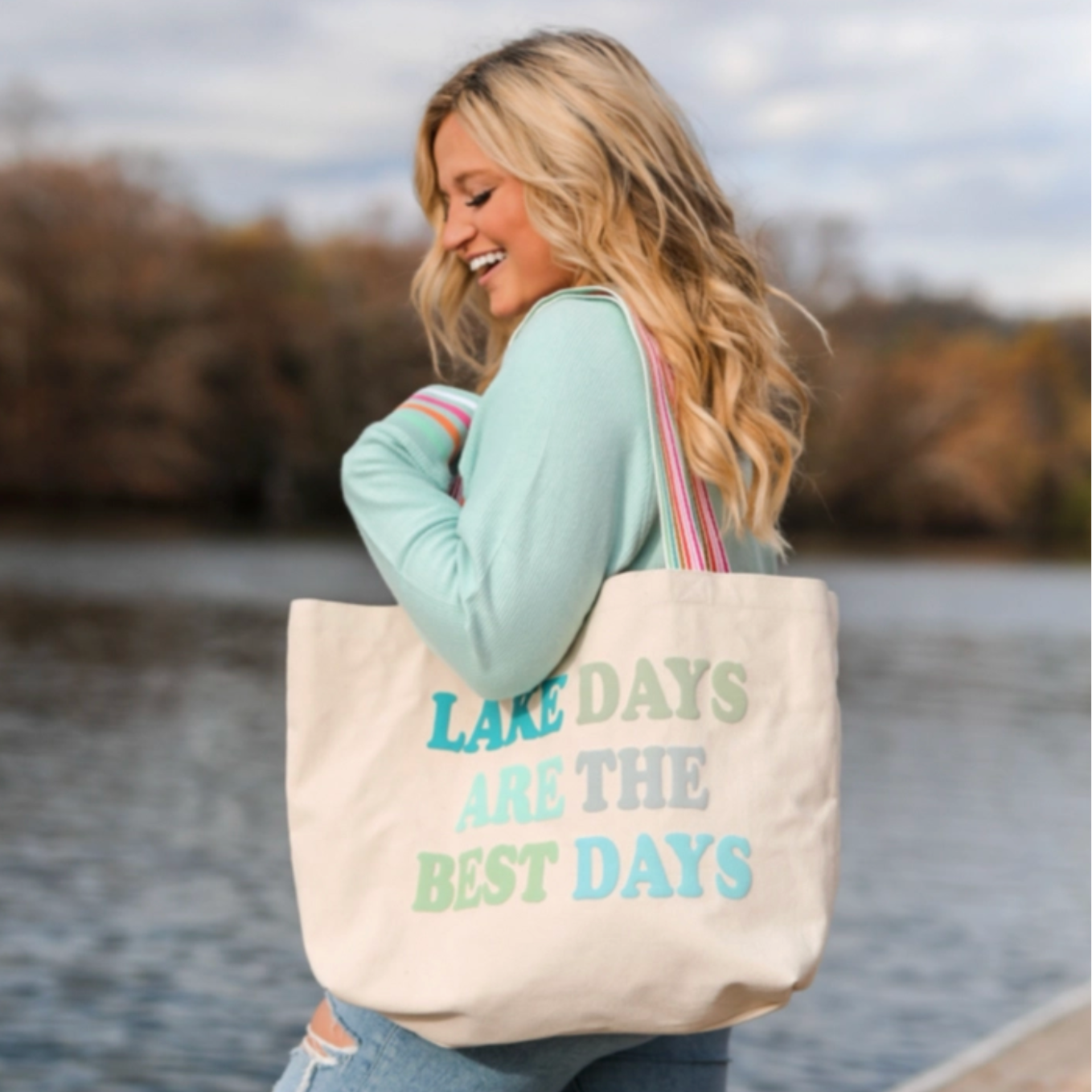 Lake Days Are The Best Days Tote