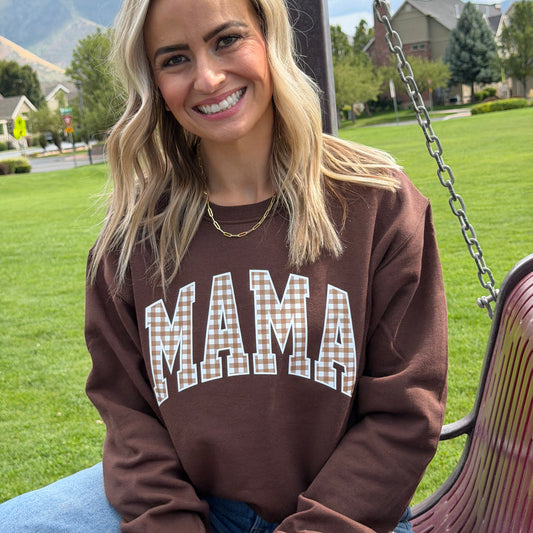 Mama Tan Gingham Arch