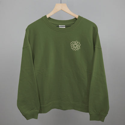 Flower Doodle Cream (Left Chest)