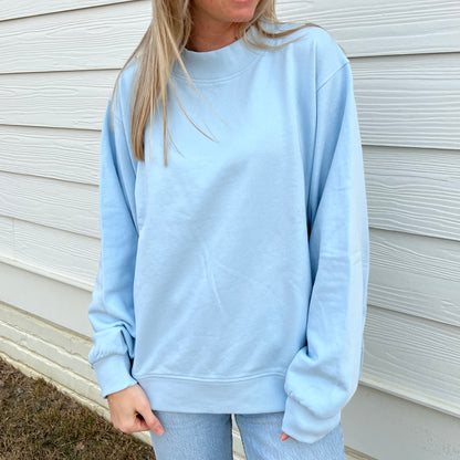 Nantucket Breeze Oversized French Terry Mockneck