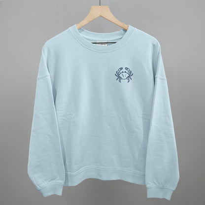 Crab Doodle (Navy Blue) (Left Chest)