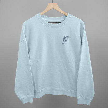 Lobster Doodle (Navy Blue) (Left Chest)
