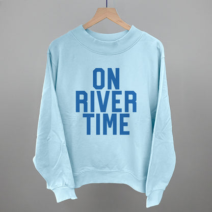 On River Time Block Letters