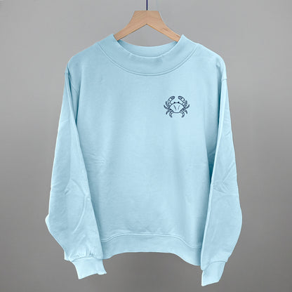 Crab Doodle (Navy Blue) (Left Chest)
