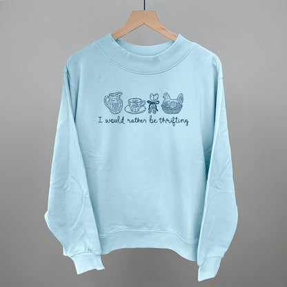 I Would Rather Be Thrifting Blue