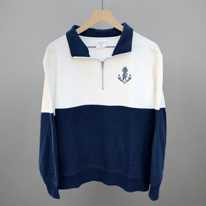 Anchor Doodle (Navy Blue) (Left Chest)