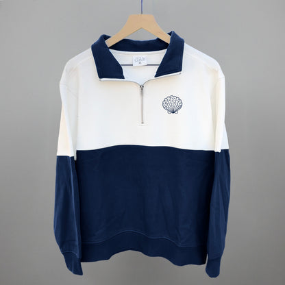 Speckled Seashell (Navy Blue) (Left Chest)