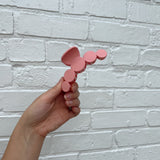 Peachy Pink Circles Claw Clip