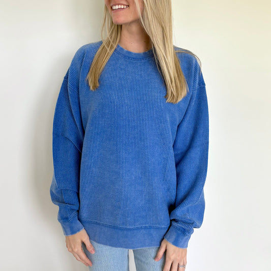 Royal Oversized Corded Crew