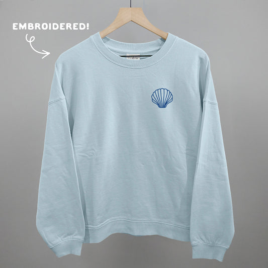 Blue Seashell (Embroidered)