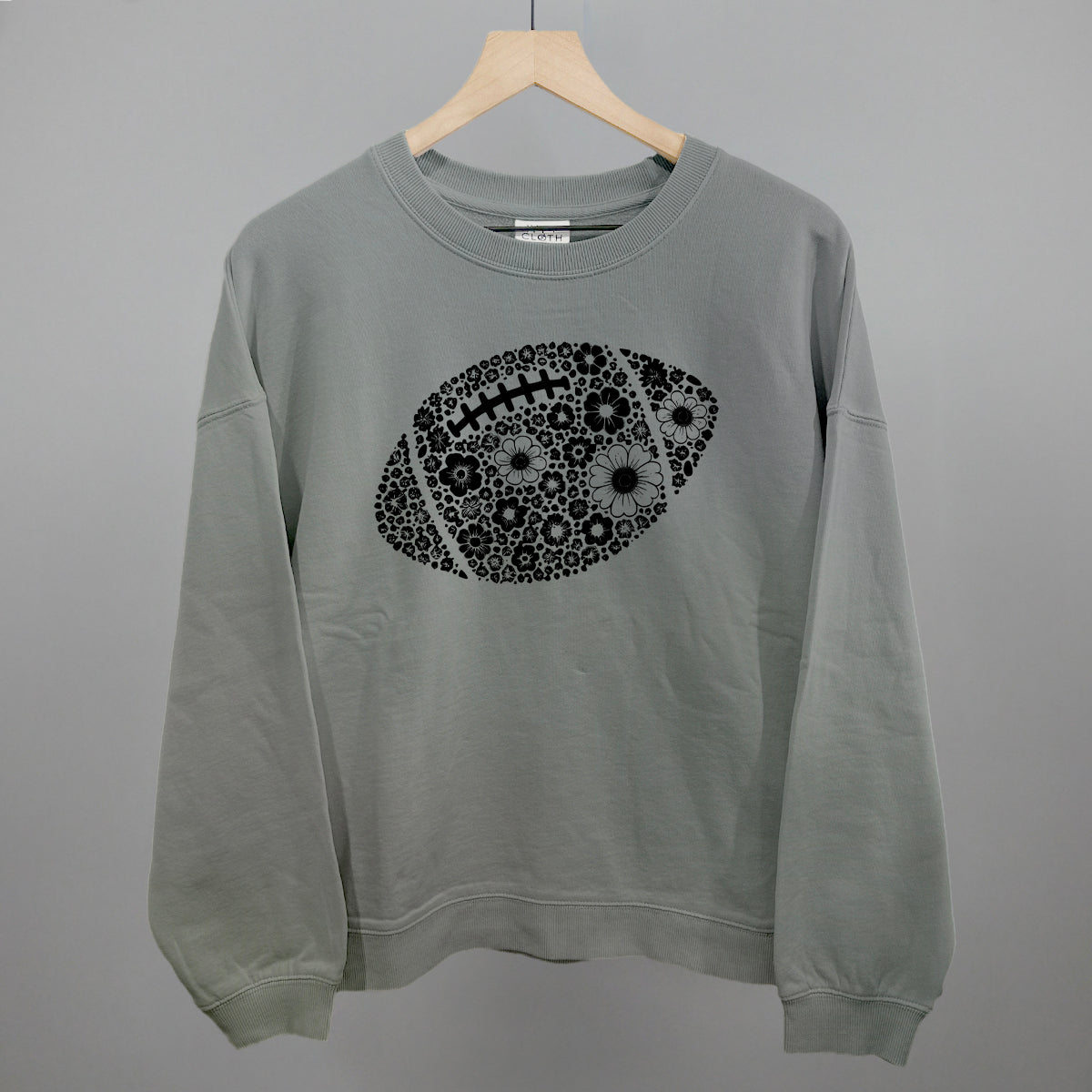 Floral Football Black