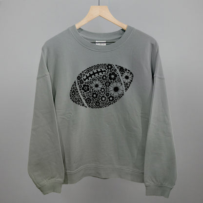 Floral Football Black