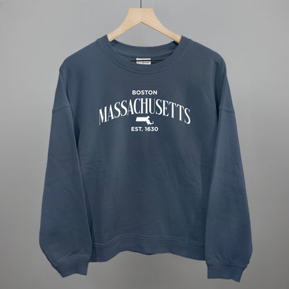 Massachusetts Est. 1630 (White)